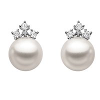 Orecchini Comete Donna Fantasie Di Perle in Oro bianco ORP477